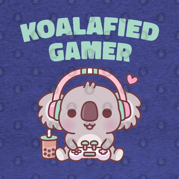 Cute Koala Koalafied Gamer Funny by rustydoodle